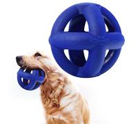 Tuff Pupper SuperChewy Juguete de Pelota de Jaula Resistente, Caucho Natural Fuerte, Juguete para Masticar Ultra Duradero para masticadores agresivos Grande: 4 Pulgadas/8,5 onzas Jaula de Bolas