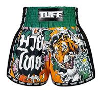 Tuff Sport MSC105 Tora Mori to Kingyo - Pantalones Cortos de Muay Thai, Tuf-msc105-ylw, L