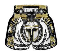 Tuff Sport Pantalones cortos retro para Muay Thai, pantalones cortos de boxeo, corte delgado, MMA, kickboxing, entrenamiento, ropa de entrenamiento, Tuf-msc110-wht, Medium