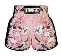 Tuff Sport Pantalones Cortos Retro para Muay Thai, Pantalones Cortos de Boxeo, Corte Delgado, MMA, Kickboxing, Entrenamiento, Ropa de Entrenamiento, Tuf-msc123-pnk, XX-Large