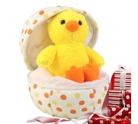 tuffed Animal - Collectible Plush, Zippered Egg Plush Figure Boys, Girls, and Adults, Huggable Decorative Toy with Soft Texture, Display and Play Accessory for Bed Room Study Couch Table Shelf