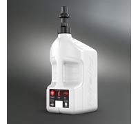 TUFFJUG TUFF JUG 5G/20L Jarra de Toba Blanca con Tapa de Destripador Negro G3, blanco