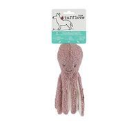 Tufflove Juguete de Pulpo de Felpa de Lujo para Perros, Juguete pequeño y Resistente, para Perros pequeños a medianos y Cachorros, Color Rosa