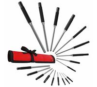 TuffMan Tools, Juego de punzones de rodillo de 9 piezas, juego de herramientas artesanales, gran perforador de uñas para armas, kit de herramientas para construir y quitar pasador de disparo con bolsa