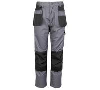TuffStuff - Excel Work Trousers - 34” Waist - Grey - Cargo Trousers - Two-Tone - Work Trousers For Men - Triple Stitched Seams - Features Knee Pad Pockets