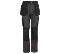 TuffStuff - Pantalones de trabajo extremo - Cintura de 34 pulgadas - Gris - Pantalones cargo - Pantalones de trabajo para hombre - Costuras triples - Bolsillo desmontable - Cuenta con bolsillos para