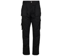 TuffStuff - Pantalones de trabajo profesionales, cintura de 38 pulgadas, longitud regular de 30 pulgadas, pantalones comerciales resistentes con bolsillos para rodilleras, bolsillos con cremallera YKK