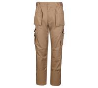 TuffStuff - Pantalones de trabajo profesionales, cintura de 38 pulgadas, longitud regular de 30 pulgadas, pantalones comerciales resistentes con bolsillos para rodilleras, bolsillos con cremallera YKK