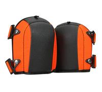 TUFFWORX Rodilleras profesionales con correas ajustables, acolchado de espuma resistente, negro y naranja