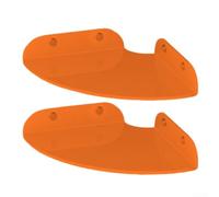 Tufgo Par de estantes esquineros acrílicos coloridos - Organizador de pared que ahorra espacio para artículos de tocador de ducha - Resistente 4 mm de grosor 17,8 cm (naranja)