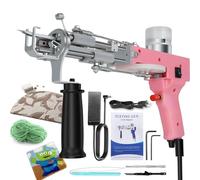 Tufting Gun 2 en 1, 5-40 Puntos/seg, Pistola para alfombras 4-19mm Cut Pile Loop Pile tufting Kit,Herramienta DIY para el hogar, fabricación de alfombras, Ideal para Principiantes,220V