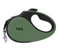 TUG 360° Sin Enredos Correa Perro Extensible | Retráctil de 5 Metros Cinta de Nailon (Grande, Verde)