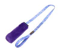 Tug-E-Nuff Juguete de pelo sintético chirriante para perros para entrenamiento (lila/morado)