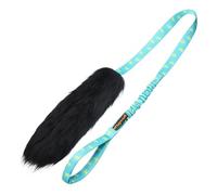 Tug-E-Nuff Juguete elástico de piel de oveja para perros (patrón verde azulado), juguetes de entrenamiento resistentes para cachorros, razas pequeñas, medianas y grandes, juguetes interactivos de