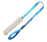 Tug-E-Nuff Perseguidor de juguetes para perros duradero (patrón azul real)