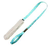 Tug-E-Nuff Perseguidor de juguetes para perros duradero (patrón verde azulado)