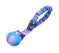 Tug-E-Nuff Pocket PowerBall Bungee | Mango elástico que absorbe los golpes | Juguete de pelota duradero para perros | Ideal para entrenamiento interactivo de perros y perros de todas las edades | 23