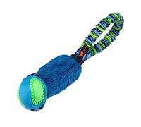 Tug-E-Nuff Pocket PowerBall Fauxtastic | Juguete de tamaño de bolsillo | Juguete elástico duradero para perros | Ideal para entrenamiento interactivo de perros y perros de todas las edades | Hecho de
