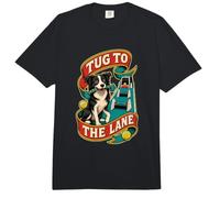 Tug TO The Lane Perro Flyball Relevos Comfort Colors Adult Heavyweight T-Shirt