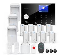 TUGARD Alarma Inalámbrica WiFi para el Hogar, 20 Piezas gsm 4G Sistema Antirrobo de Seguridad 120DB, Kits para el Hogar, Compatible con Alexa, Google Assistant