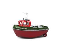 TUGBOAT 686 - Barco a control remoto, escala 1:72, 2.4G, doble motor, remolcador RC de alta potencia con luces LED, casco impermeable para piscinas y lagos
