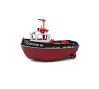 TUGBOAT 686 - Barco a control remoto, escala 1:72, 2.4G, doble motor, remolcador RC de alta potencia con luces LED, casco impermeable para piscinas y lagos
