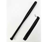 Tuggui Bate de béisbol de acero de 32 pulgadas con bolsa de transporte (negro, 32 pulgadas)