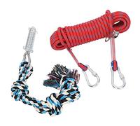 Tugua de Perros de Guerra, Juguetes para Perros Al Aire Libre 49.2 Pies Pole Primavera Juguete para , Cuerda Colgante , Cuerda Puenting , Remolcado con Bolsas Almacenamiento Remate un Pequeño Medio