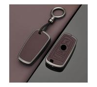 TUHBCX Casos Cubierta Llave Coche Ccesorios Aleación para Llave Coche Funda Fob para F20 F30 G20 F31 F34 F10 G30 F11 X3 F25 X4 I3 M3 M4 1 3 5 Series Llave Coche Fundas(B Brown)