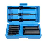 TUHNHGD Extractor de Rodamientos Internos de Motocicleta de 9-23 mm con Estuche Portátil Moldeado por Soplado, Juego de Extractor de Rodamientos Internos con 5 Pinzas para Rodamientos de Bicicleta