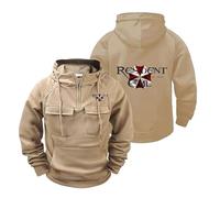 TUIAIFA Chándal con Capucha for Hombre, Acogedor, for Resident/Evil/Umbrella, Sudaderas con Capucha, Abrigo Deportivo, Chaqueta con Media Cremallera, Prendas de Vestir, Tops(C,3XL)