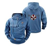 TUIAIFA Chándal con Capucha for Hombre, Acogedor, for Resident/Evil/Umbrella, Sudaderas con Capucha, Abrigo Deportivo, Chaqueta con Media Cremallera, Prendas de Vestir, Tops(A,5XL)