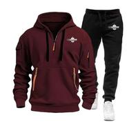 TUIAIFA Chándal for Hombre for Hombre for Doctor Who Conjunto de 2 Piezas con Logo Algodón Sudadera de Manga Larga Traje de Ropa Deportiva Inferior(A,L)