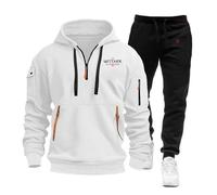 TUIAIFA Conjunto de 2 Piezas de Sudadera con Capucha y Pantalones for Hombre de The Witcher, Sudadera con Cremallera Completa(D,3XL)