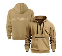 TUIAIFA Sudaderas con Capucha de Forro Polar for Hombre for Walking Dead con Cremallera y Capucha