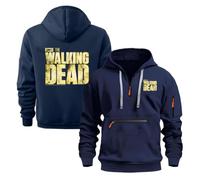 TUIAIFA Sudaderas con Capucha for Hombre con Cremallera de un Cuarto for Walking Dead Sudadera con Capucha