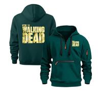 TUIAIFA Sudaderas con Capucha for Hombre con Cremallera de un Cuarto for Walking Dead Sudadera con Capucha