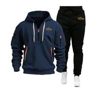 TUIAIFA Traje de Jogging for Doctor Who Chándal de 2 Piezas con Capucha y pantalón Deportivo for Hombre Chándal con Capucha de Dos Piezas(E,S)