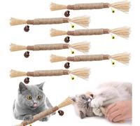 TUIBEIDAMAI Masticar Palos Gato,Palitos De Hierba Gatera,Palitos De Catnip para Gatos,Palitos Matatabi Gatos,Juego Hierba Gatera para Gato,Hierba Gatera Juguete,Juguetes del Catnip,Palo De Gato