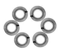 Tuicare 6 piezas Full Circular Flexible Flexible Circle Circle Camplio de cabello Diabia para mujeres y nias