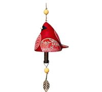 Tuidzljd Campana Canto Pájaro para Decoración Jardín, Carillón Viento Rústico Colgante, Colgante Campana Tubo Metal, Colgante Campana para Puerta, Regalo Festival A