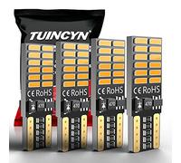 TUINCYN 194168 T10 Bombilla LED rosada 800 lúmenes Cuña Luz LED Interior del automóvil Luz de techo Luz de matrícula Luz de marcador lateral Luz de respaldo 12V ~ 24V (paquete de 4)