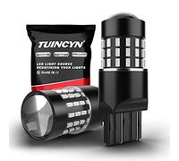 TUINCYN 7443 7440 T20 7444NA 992 Bombillas LED rojas 3014 54-EX Chipsets luz de respaldo, luz de estacionamiento, luz diurna, luces de giro traseras, luz trasera (paquete de 2)