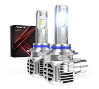 TUINCYN 9012 HIR2 LED Headlight Bulbs, 120W 24,000LM 600% Brightness 6000K White Wireless 9012 High Beam Low Beam Conversion Kit, Mini Size Plug and Play Halogen Replacement