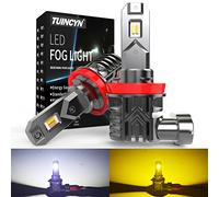 TUINCYN Bombilla H1 LED 80W 16000LM, 600% Más Brillante 1:1 Mini H1 Faros de Coche Kit De Conversión Reemplazo de Bombillas Halógenas, Plug&Play, Sin Ventilador No Polaridad, 6000K (2AM-TU1308-WA)