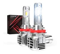 TUINCYN Bombillas H11 H8 H9 LED 120W 26000LM 6000K Blanco, +600% Super Brillante H11 Alto/Bajo de Faros de Coche, Sin Polaridad Plug and Play No Requiere Adaptador Lámpara Halógena de Reemplazo(2pcs)