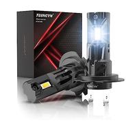 TUINCYN H7 LED Bombilla Coche y Moto, 80W 16000LM 6000K Blanco 600% Brillo 12V 1:1 Mini LED H7 Faro A Prueba De Fallos, Repuesto Para Lámparas Halógenas y De Xenón, Paquete De 2