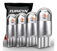 TUINCYN T10 194 168 Bombilla LED Amarillo Ámbar 2825 W5W 158 Enchufe 2SMD 3030 Chipsets Interior del automóvil Mapa de luces Lámpara de techo Cortesía Tronco Luz de matrícula (4 piezas)