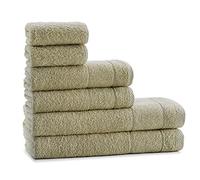 Tuiste Juego De Toallas Verde Tilo De 6 Piezas, 2 Toallas de Baño (70x140) + 2 Toallas de Manos (40x70) + 2 Toallas para la Cara (30x50), Súper Suave y Altamente Absorbente, Lujosas 100% algodón