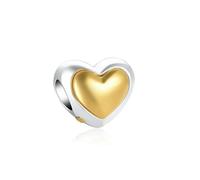 TUITA 1 Pieza de dijes de Cactus con Forma de Oso de Amor y Sol, chapados en Oro y Plata, Cuentas Finas Que se adaptan a Pulseras, joyería DIY para Mujer